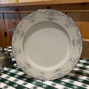 Classic Ivory and Blue Dinner Plate